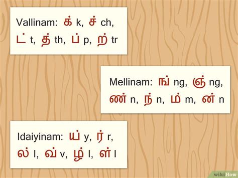 vallinam mellinam idaiyinam tamil|Tamil Language/Letters